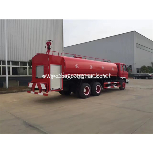 Dongfeng 6x4 diesel water tank fire truck